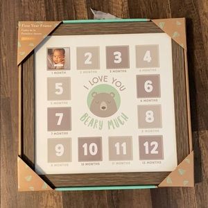 Baby first year of picture frame